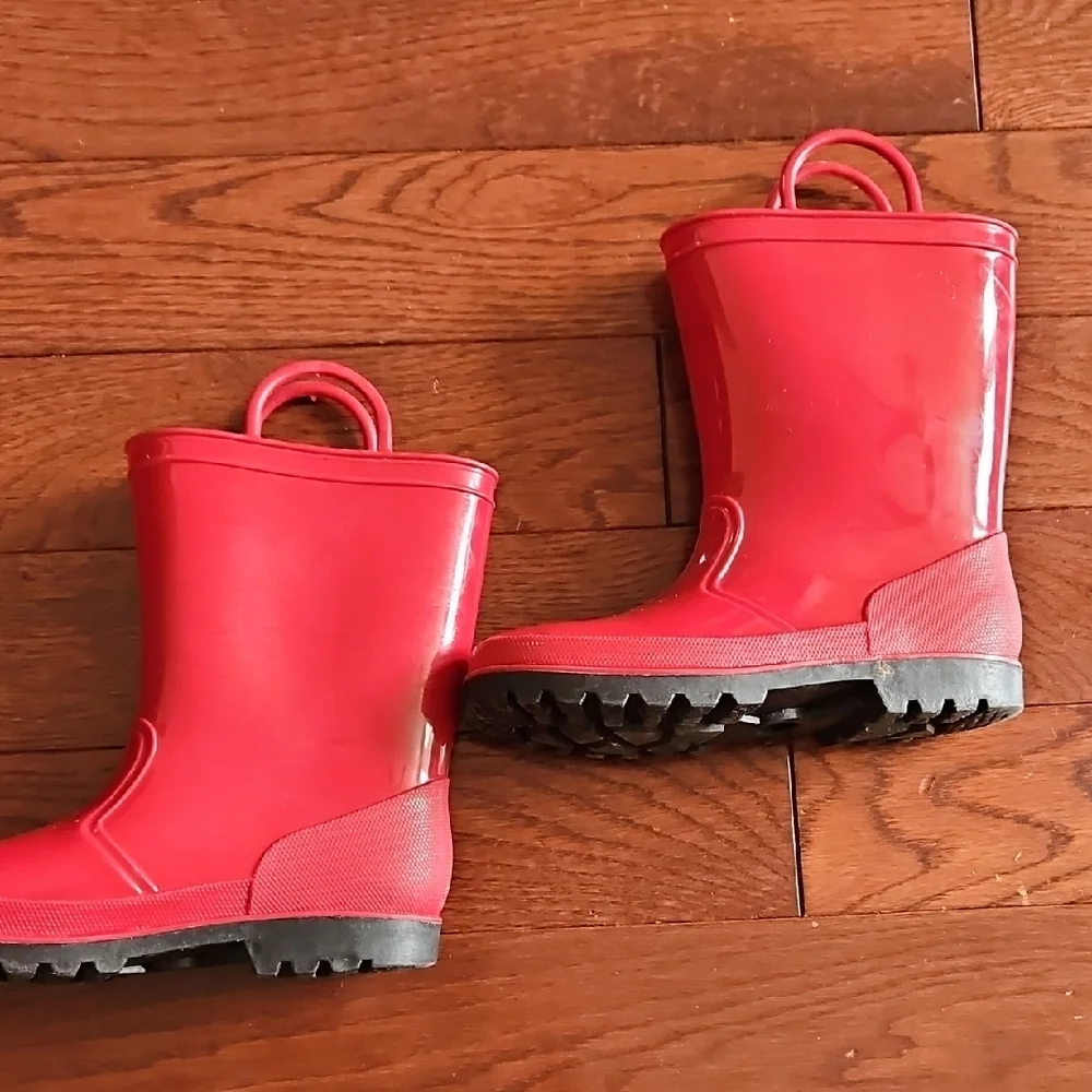 SeaDoo Kids Red Rain Boots - Picture 3 of 13